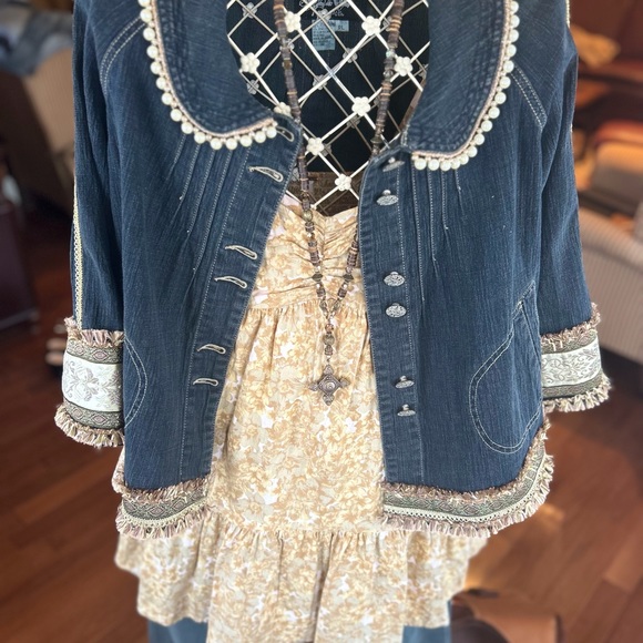 Jeans jacket customize large size💜💜💜 - Picture 3 of 9